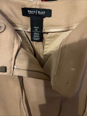 White House Black Market Tan Crop Pants